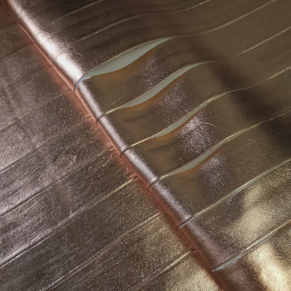 Pleated Rubber Foil - Rose Gold