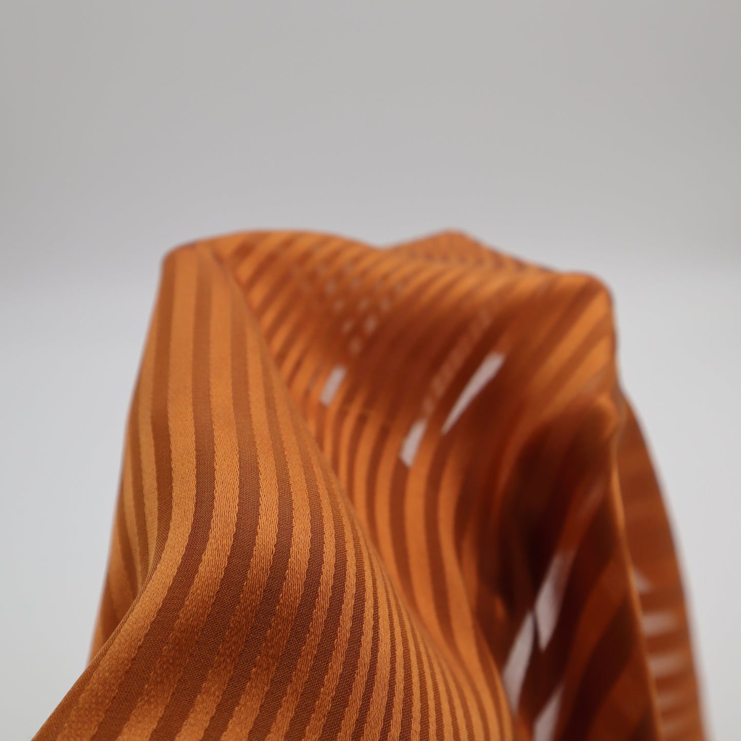 Lightweight silk voile in Tiger (Orange)