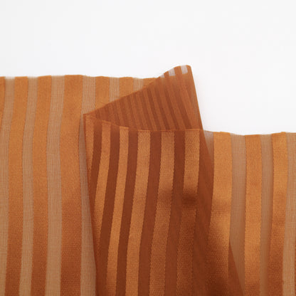Lightweight silk voile in Tiger (Orange)