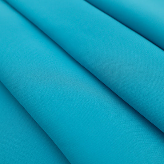 Lightweight Silk Crepe in Bléu (Blue)