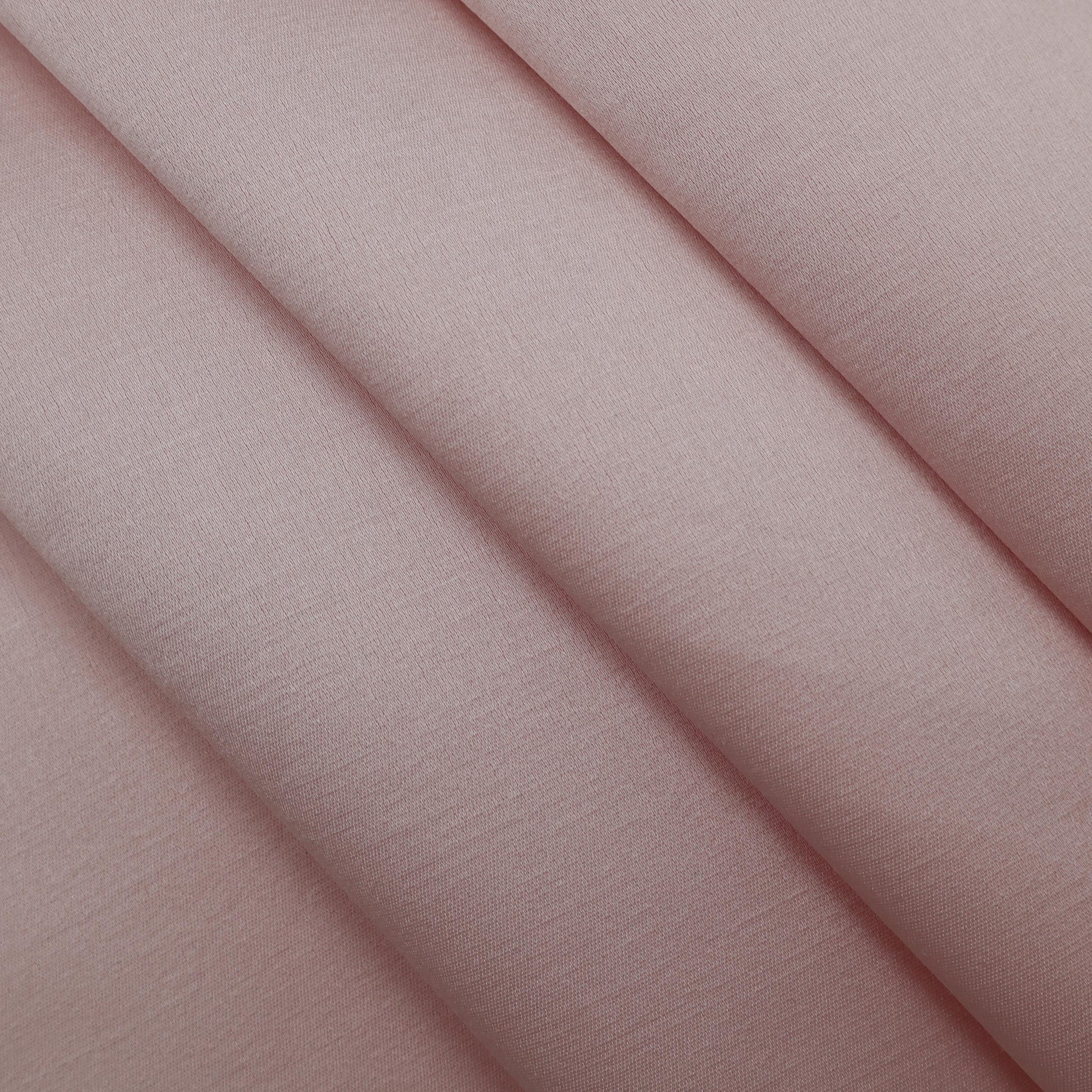 Lightweight Polyester Silk Satin Charmeuse in Champagne Pink (Pink)