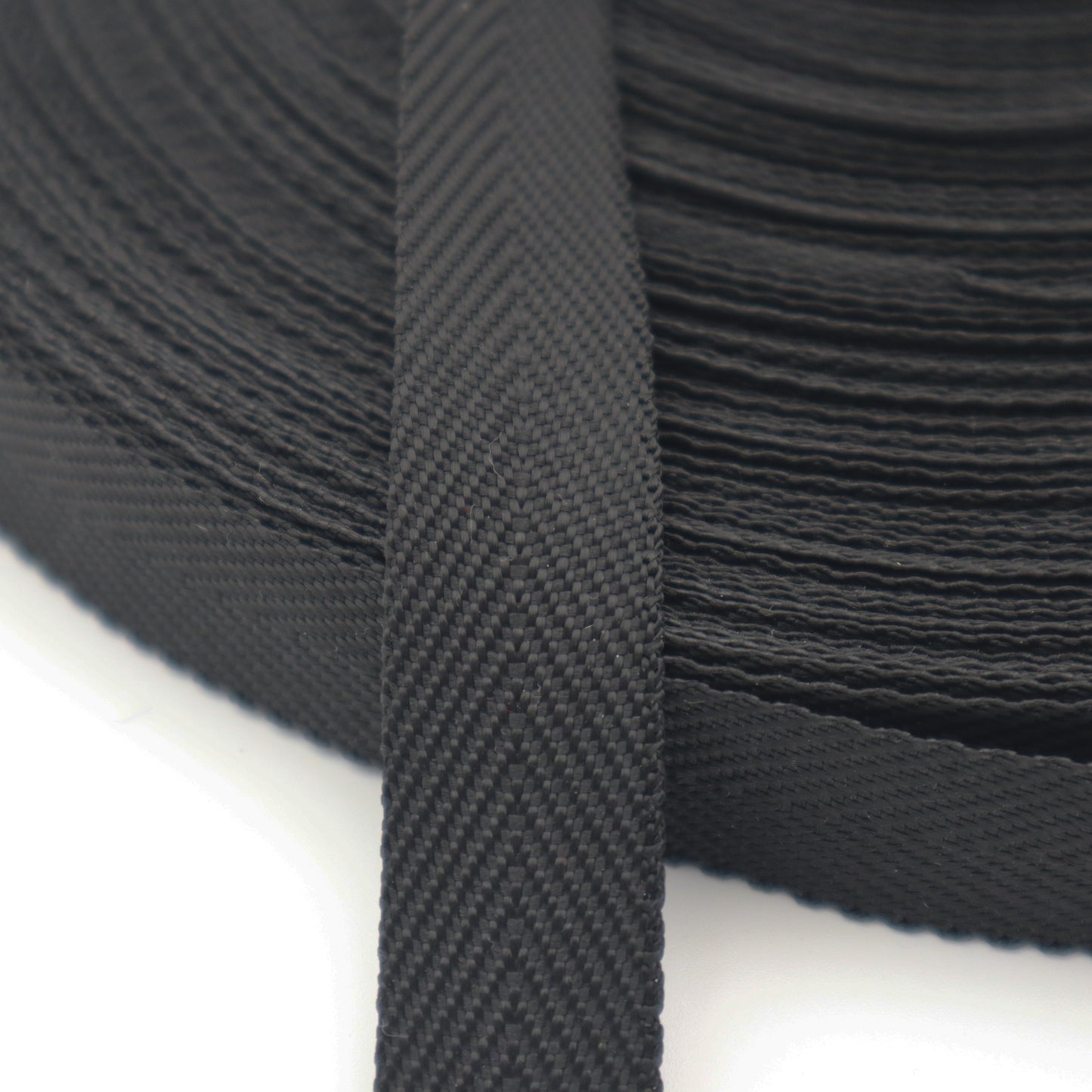 Polyester Twill Tape Strap - Black