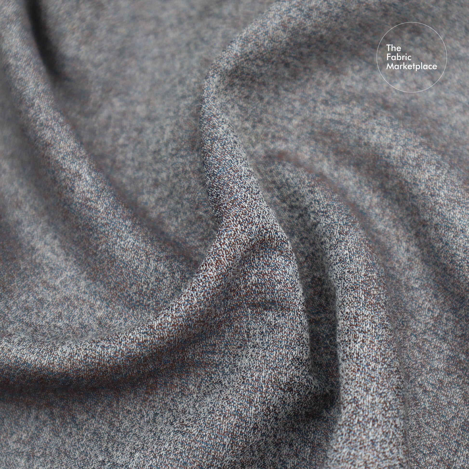 Light Weight Crepe Weave in Noise (Grey)