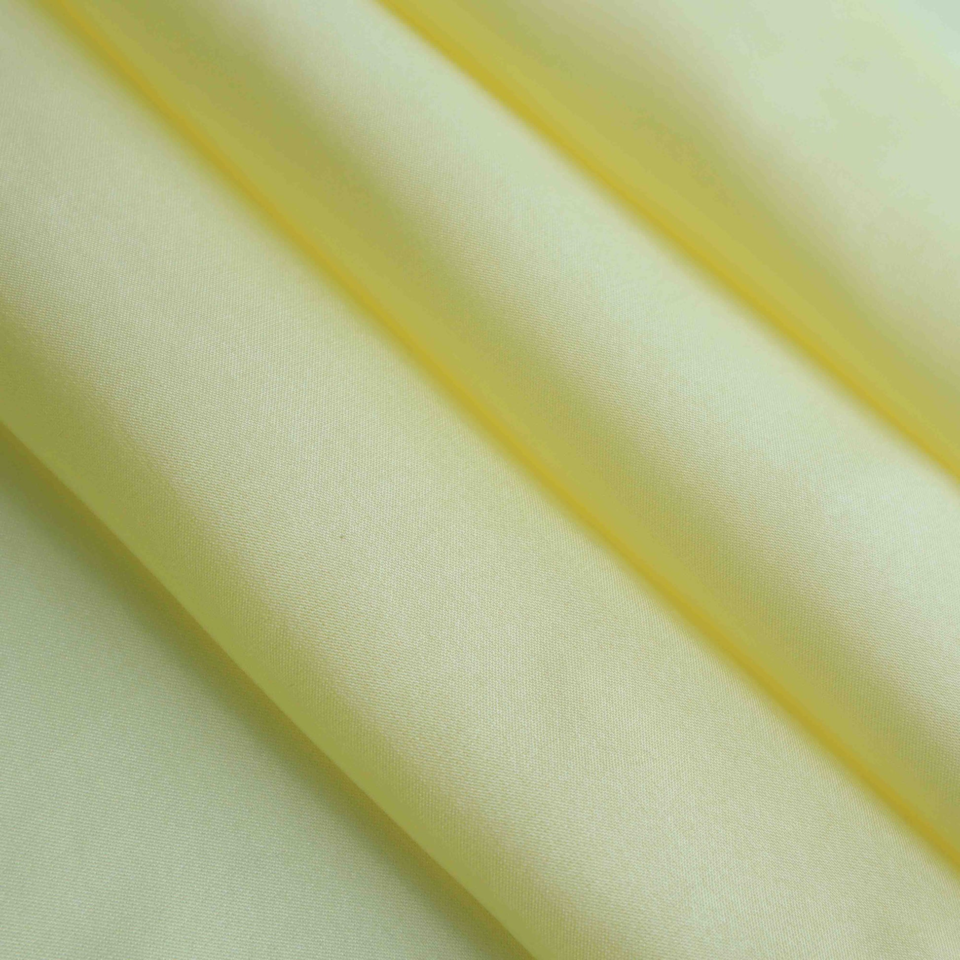 A lightweight Habutai lining made from a Silk blend in Pastel Yellow. This ultralight silk lining comes with an incredibly smooth and cool hand feel. 