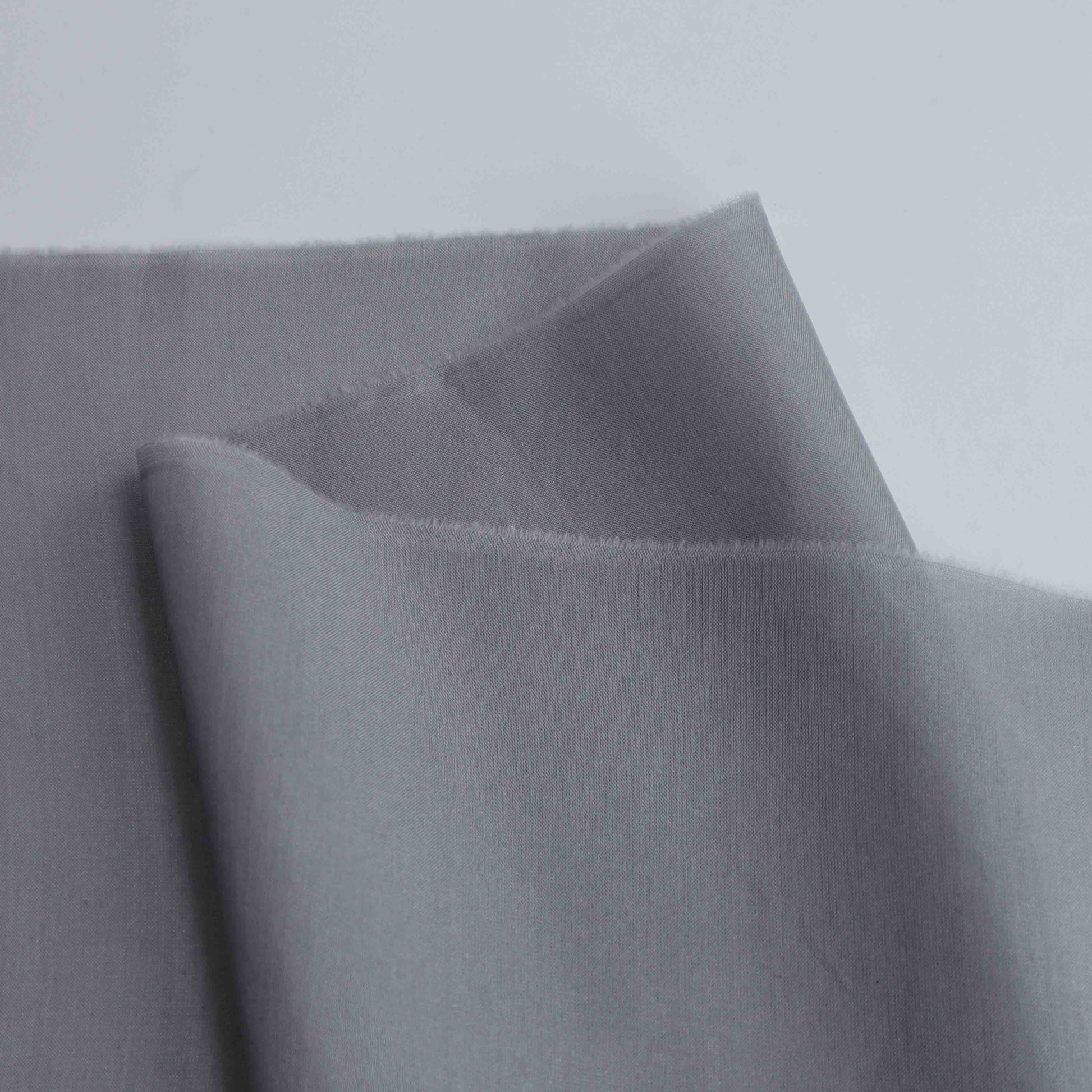 Lightweight Habutai lining Silk in Ash grey (Grey)
