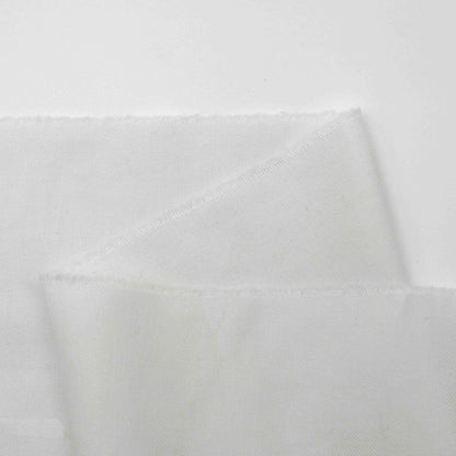 Lightweight Polyester-Rayon blend Twill in Ice Berge (White)