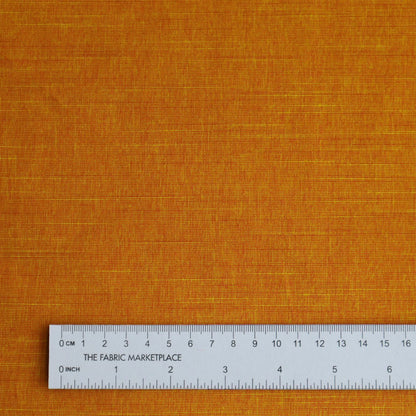 Lightweight Polyester Melange fabric in Spice (orange)